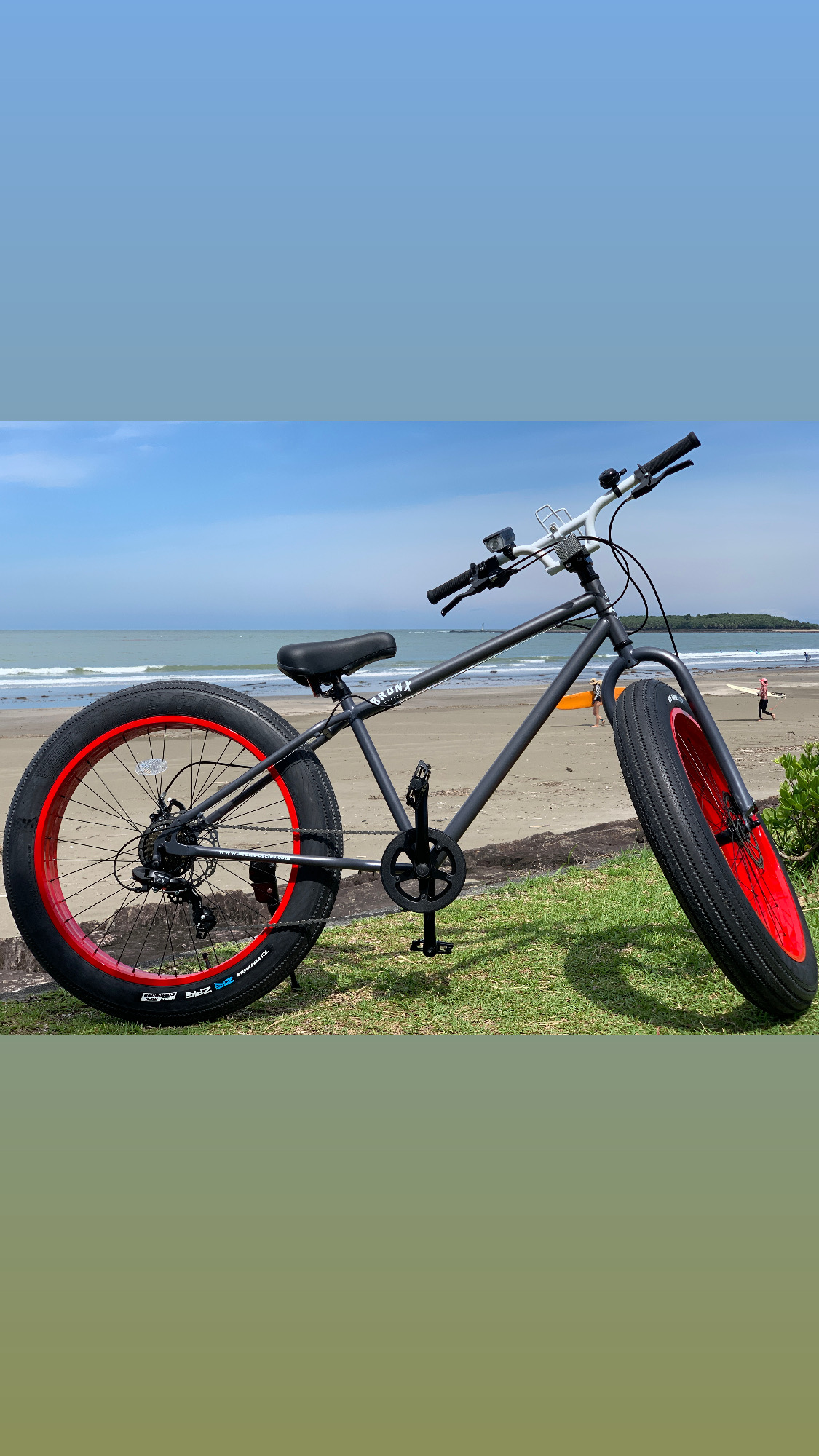Rental bike 26inc Grey×Red Another side
